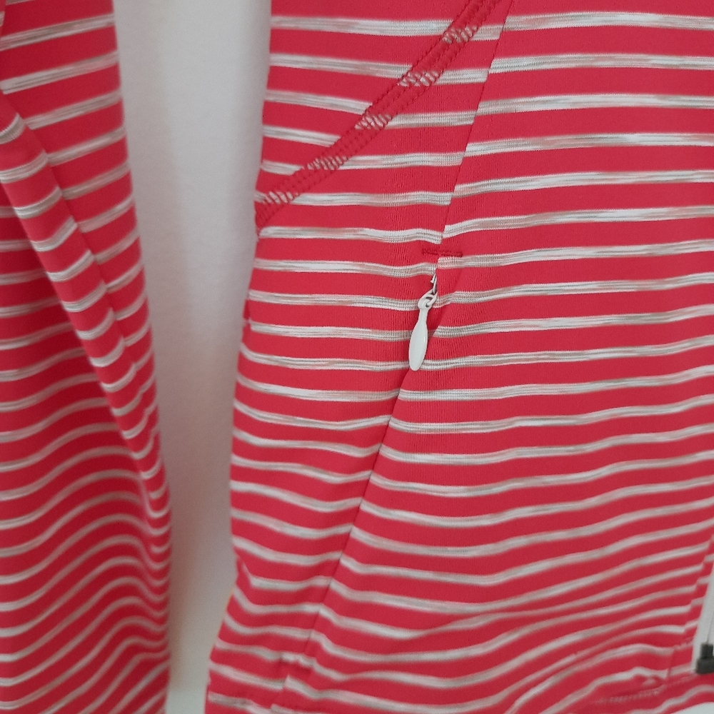 NWT Lole Women Pink Full Zip Essential Stripe Jacket. Size XS - Picture 5 of 16